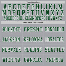 Load image into Gallery viewer, Custom Gray Green-White Mesh Authentic Throwback Football Jersey