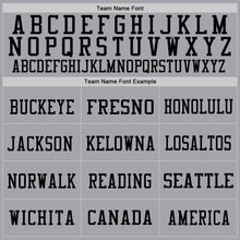 Load image into Gallery viewer, Custom Gray Purple Black-Teal Mesh Authentic Throwback Football Jersey