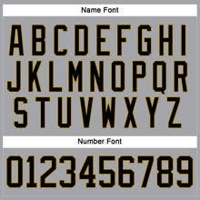 Load image into Gallery viewer, Custom Gray Black-Old Gold Hockey Lace Neck Jersey