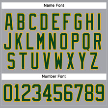 Load image into Gallery viewer, Custom Gray Green-Gold Hockey Lace Neck Jersey