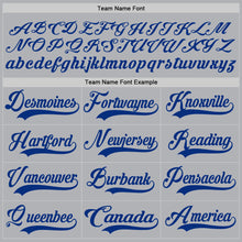 Load image into Gallery viewer, Custom Gray Red-Royal Hockey Jersey