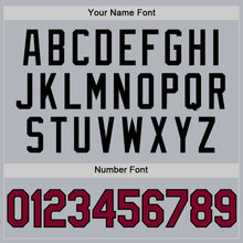 Load image into Gallery viewer, Custom Gray Maroon-Black Authentic Throwback Basketball Jersey