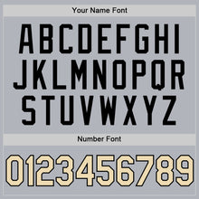 Load image into Gallery viewer, Custom Gray Cream-Black Authentic Throwback Basketball Jersey