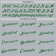 Load image into Gallery viewer, Custom Gray Green-White Authentic Throwback Basketball Jersey