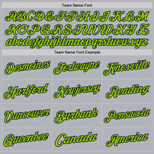 Load image into Gallery viewer, Custom Gray Neon Green-Black Authentic Throwback Basketball Jersey