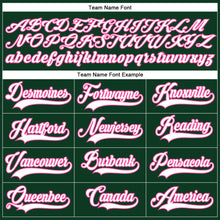 Load image into Gallery viewer, Custom Green White-Pink Hockey Lace Neck Jersey