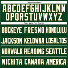 Load image into Gallery viewer, Custom Green White-Old Gold Mesh Authentic Throwback Baseball Jersey