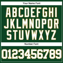 Load image into Gallery viewer, Custom Green White-Old Gold Mesh Authentic Throwback Baseball Jersey