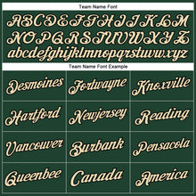 Load image into Gallery viewer, Custom Stitched Green Cream-Black Sports Pullover Sweatshirt Hoodie