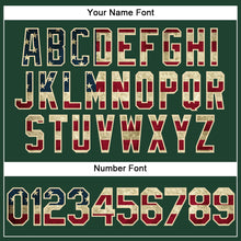 Load image into Gallery viewer, Custom Stitched Green Vintage USA Flag-Cream Sports Pullover Sweatshirt Hoodie
