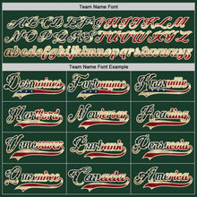 Load image into Gallery viewer, Custom Green Vintage USA Flag-Cream Hockey Lace Neck Jersey