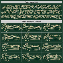 Load image into Gallery viewer, Custom Green Cream Hockey Lace Neck Jersey