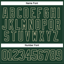Load image into Gallery viewer, Custom Green Cream Hockey Lace Neck Jersey
