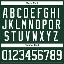 Load image into Gallery viewer, Custom Green White Hockey Lace Neck Jersey