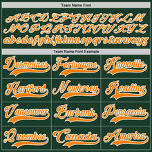 Load image into Gallery viewer, Custom Green Bay Orange-White Hockey Lace Neck Jersey