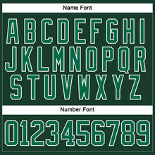Load image into Gallery viewer, Custom Green Kelly Green-White Hockey Lace Neck Jersey