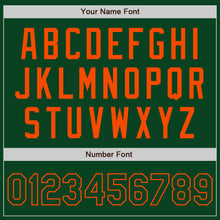 Load image into Gallery viewer, Custom Green Orange Authentic Baseball Jersey
