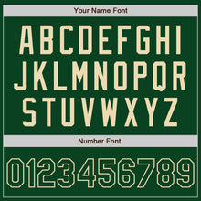 Load image into Gallery viewer, Custom Green Cream Authentic Baseball Jersey