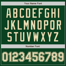 Load image into Gallery viewer, Custom Green Cream Authentic Baseball Jersey