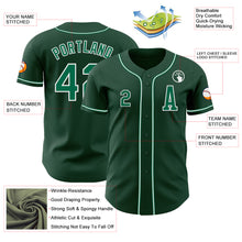 Load image into Gallery viewer, Custom Green Kelly Green-White Authentic Baseball Jersey
