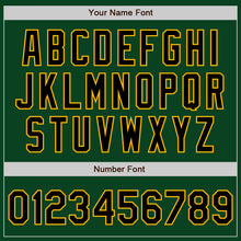 Load image into Gallery viewer, Custom Green Black-Gold Authentic Baseball Jersey