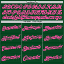 Load image into Gallery viewer, Custom Green Pink Authentic Throwback Basketball Jersey