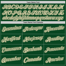 Load image into Gallery viewer, Custom Green Cream Authentic Throwback Basketball Jersey