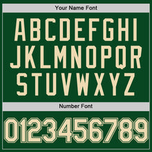 Load image into Gallery viewer, Custom Green Cream Authentic Throwback Basketball Jersey