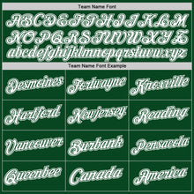 Load image into Gallery viewer, Custom Green White Authentic Throwback Basketball Jersey