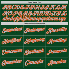 Load image into Gallery viewer, Custom Green Orange-Gray Authentic Throwback Basketball Jersey