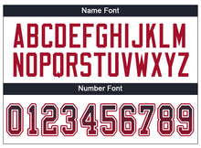 Load image into Gallery viewer, Custom Navy Red-White Drift Fashion Football Jersey