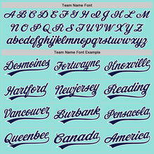 Load image into Gallery viewer, Custom Ice Blue Navy-White Authentic Baseball Jersey