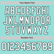 Load image into Gallery viewer, Custom Ice Blue White-Black Authentic Baseball Jersey