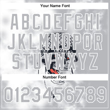 Load image into Gallery viewer, Custom Gray White Skull Fashion 3D Bomber Full-Snap Varsity Letterman Jacket