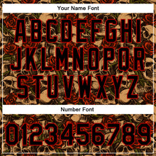 Load image into Gallery viewer, Custom Black Red Rose Skull Fashion 3D Bomber Full-Snap Varsity Letterman Jacket