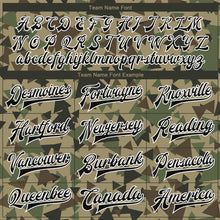 Load image into Gallery viewer, Custom Camo Black-White Geometric Camouflage 3D Bomber Full-Snap Varsity Letterman Salute To Service Jacket