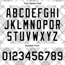 Load image into Gallery viewer, Custom White Black Check Board 3D Pattern Design Bomber Full-Snap Varsity Letterman Jacket