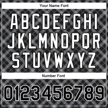 Load image into Gallery viewer, Custom Black White Check Board 3D Pattern Design Bomber Full-Snap Varsity Letterman Jacket