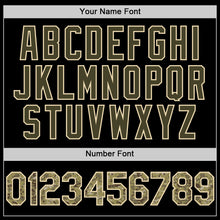 Load image into Gallery viewer, Custom Black Camo Olive-Cream Bomber Full-Snap Varsity Letterman Two Tone Hoodie Jacket