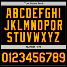 Load image into Gallery viewer, Custom Black Gold-Crimson Bomber Full-Snap Varsity Letterman Two Tone Lapel Collar Byron Jacket