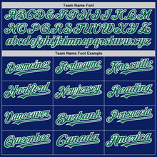 Load image into Gallery viewer, Custom Royal Kelly Green-White Bomber Full-Snap Varsity Letterman Hoodie Jacket