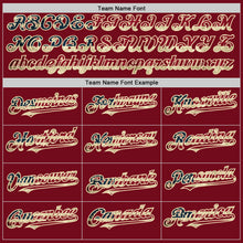 Load image into Gallery viewer, Custom Crimson Vintage USA Flag Cream-Black Bomber Full-Snap Varsity Letterman Hoodie Jacket