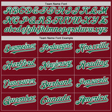 Load image into Gallery viewer, Custom Crimson Kelly Green-White Bomber Full-Snap Varsity Letterman Hoodie Jacket