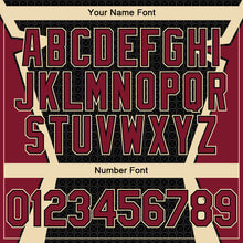 Load image into Gallery viewer, Custom Black Crimson-City Cream Arrow 3D Pattern Design Bomber Full-Snap Varsity Letterman Hoodie Jacket