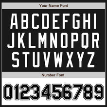 Load image into Gallery viewer, Custom Black White Bomber Varsity Letterman Two Tone Zipper Jacket