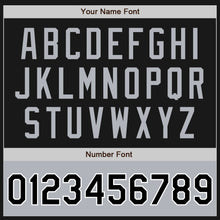 Load image into Gallery viewer, Custom Black Gray-White Bomber Varsity Letterman Two Tone Zipper Jacket