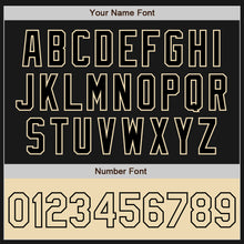 Load image into Gallery viewer, Custom Black Cream Bomber Varsity Letterman Two Tone Zipper Jacket