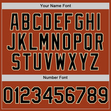 Load image into Gallery viewer, Custom Texas Orange Black-Cream Bomber Full-Snap Varsity Letterman Hoodie Jacket