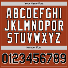 Load image into Gallery viewer, Custom Texas Orange Black-White Bomber Full-Snap Varsity Letterman Two Tone Hoodie Jacket