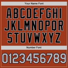 Load image into Gallery viewer, Custom Texas Orange Gray-Black Bomber Full-Snap Varsity Letterman Two Tone Hoodie Jacket